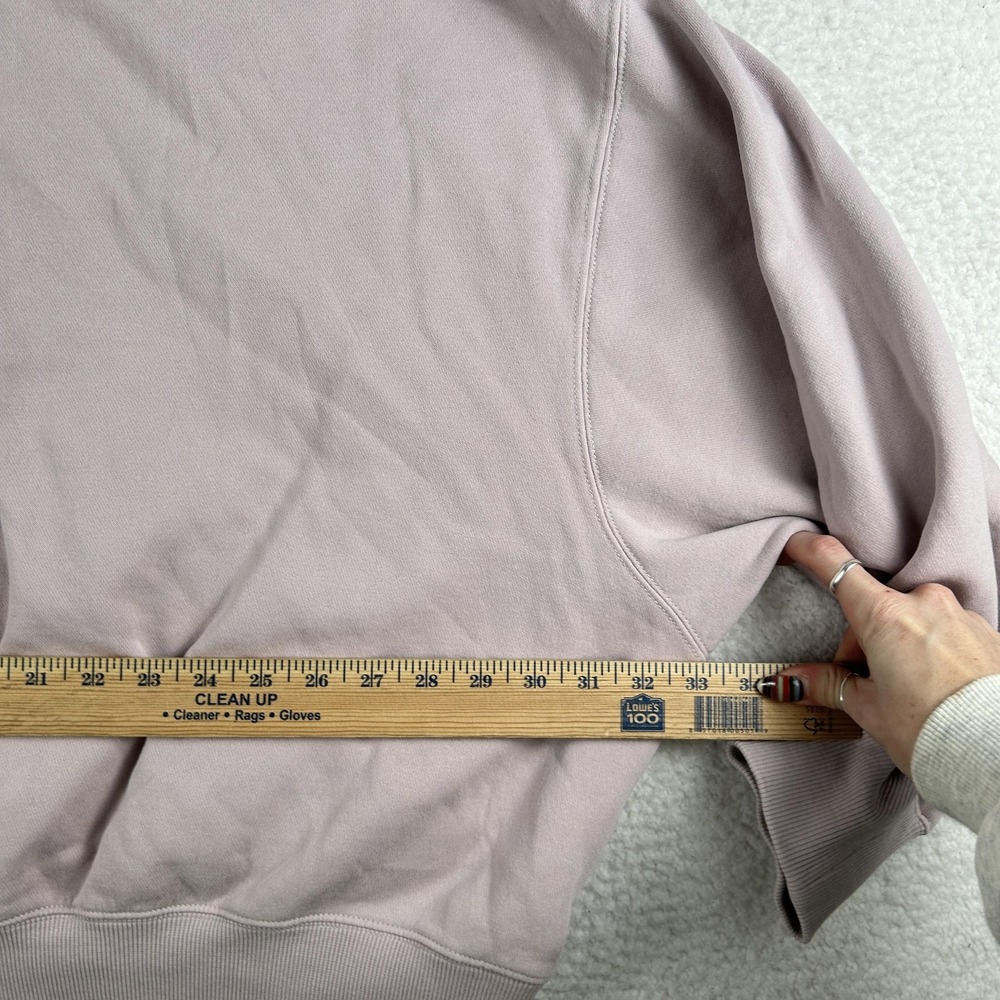 Nike Hoodie Womens XL Purple‎ Phoenix Fleece Cropped Boxy Pullover Sweatshirt - Picture 11 of 14